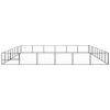 Dog Kennel Black 581.3 ft² Steel