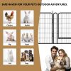 12 Panels Heavy Duty Metal Playpen with door,39.37"H Dog Fence Pet Exercise Pen for Outdoor