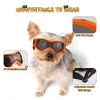 Dog Goggles Small Breed; Easy Wear Small Dog Sunglasses; Adjustable UV Protection Puppy Sunglasses for Small to Medium Dog