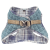 Step-In Denim Dog Harness - Blue Plaid